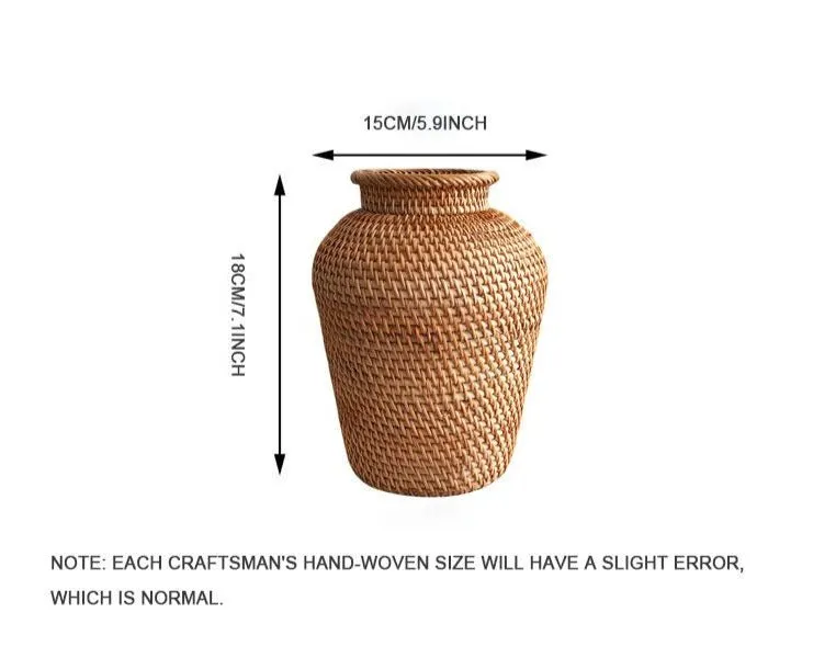 Rattan Hand Woven Vase
