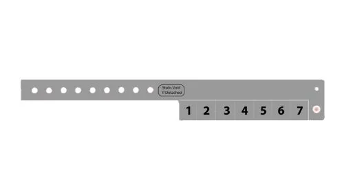 Vinyl Wristbands - 7 Tab